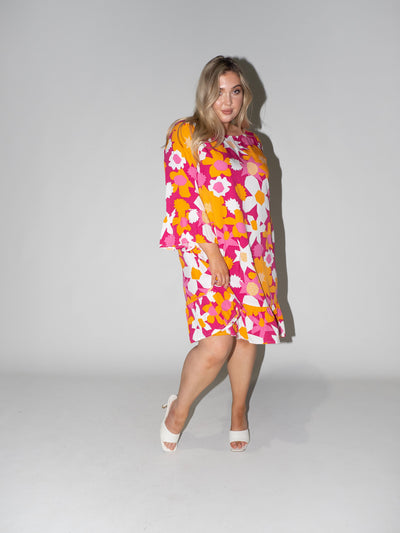 Flower Power Queen Dress in Purple