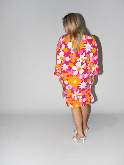 Flower Power Queen Dress in Purple
