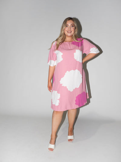 Clouds Merokok dress in Pink